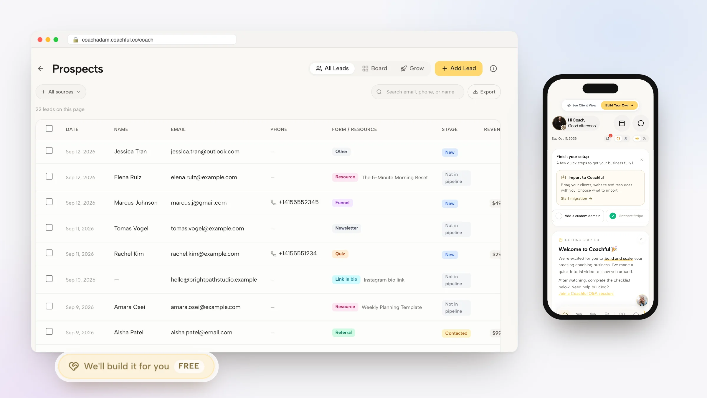 Best CRM for Coaches in 2026: 8 Tools, From Lead to Client