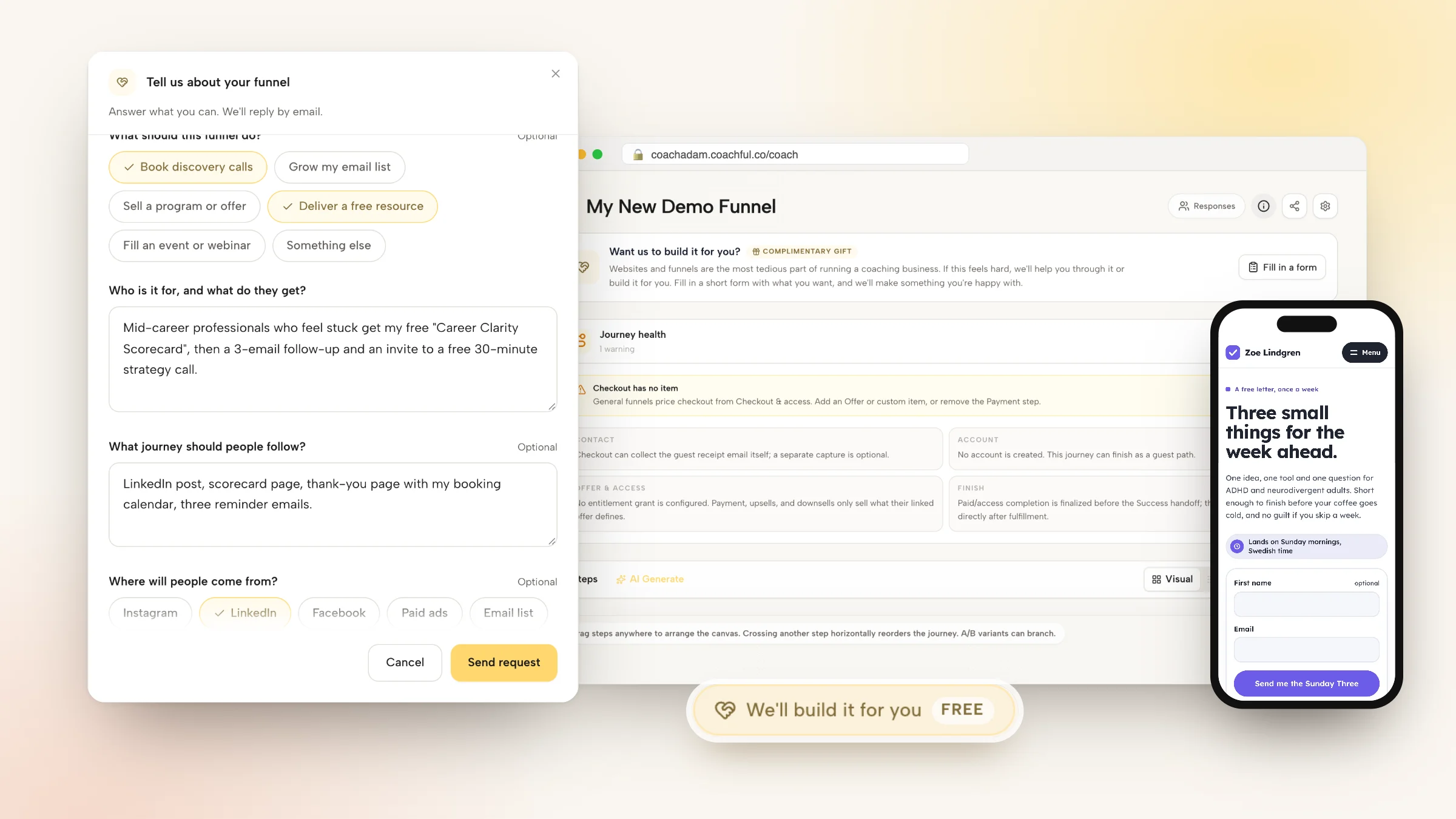 Done for You Coaching Funnel: What to Build and Send