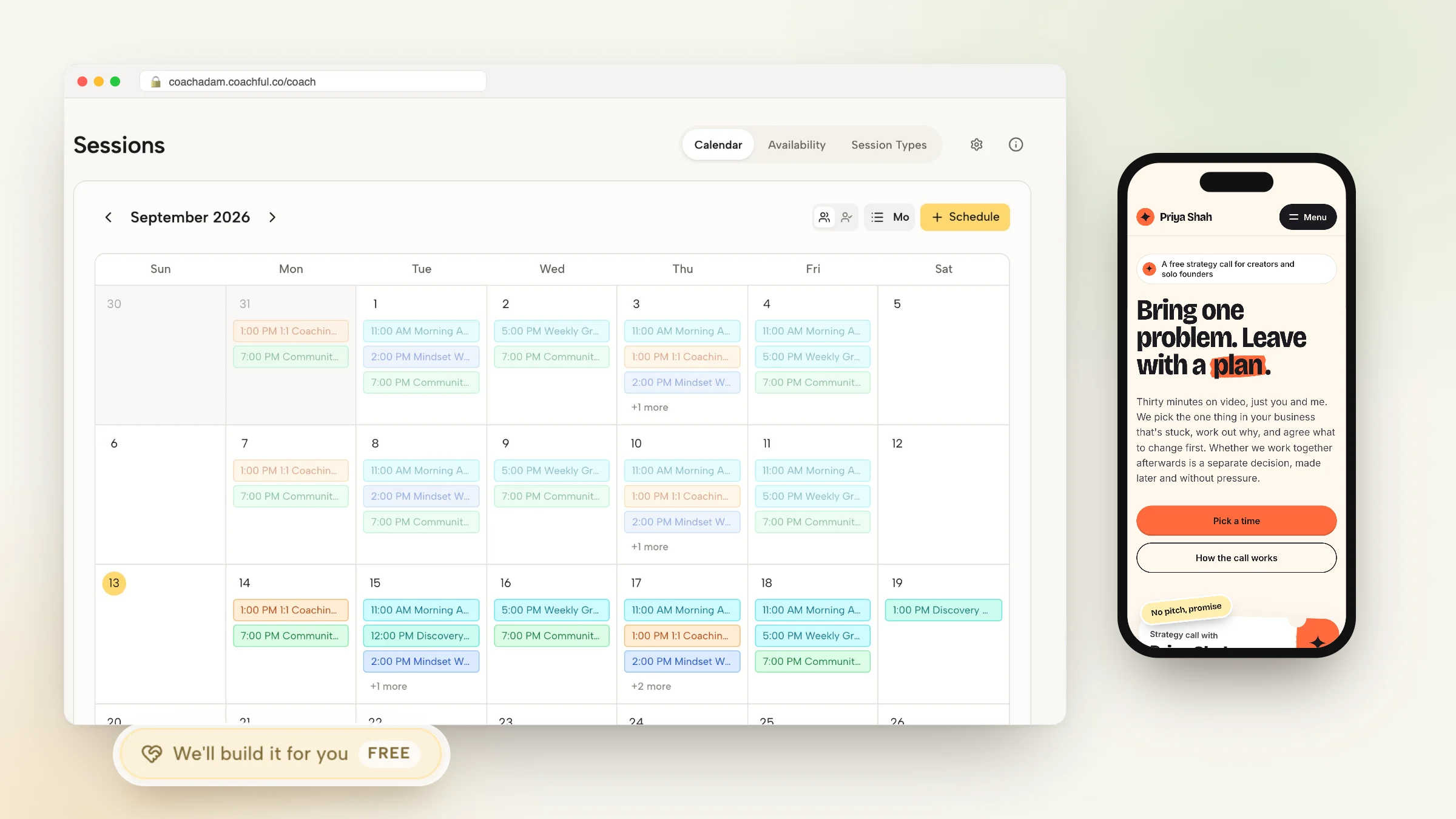 Free Booking Software for Coaches: 8 Honest Picks (2026)