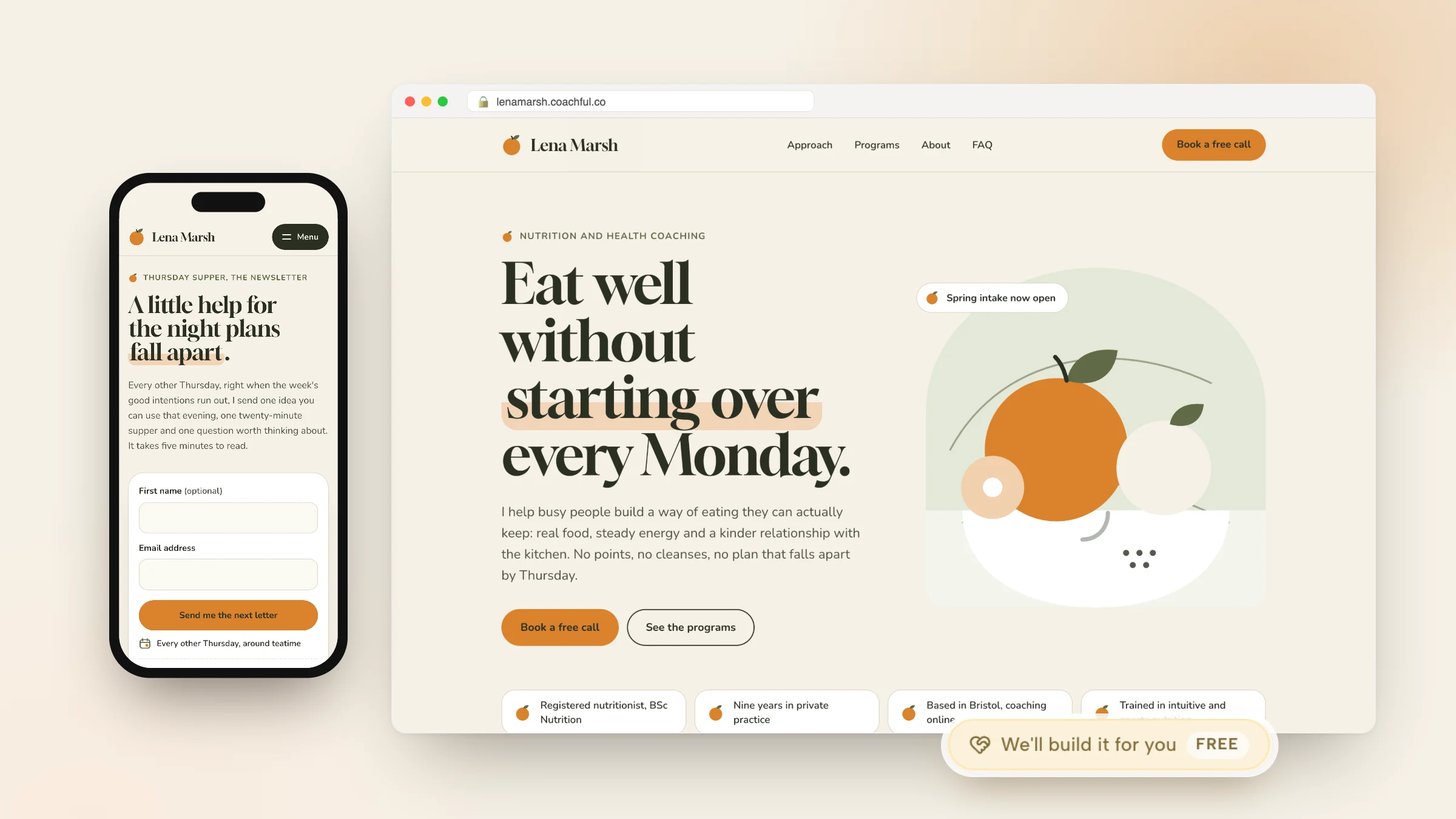 Nutrition Coach Website: A Page-by-Page Plan