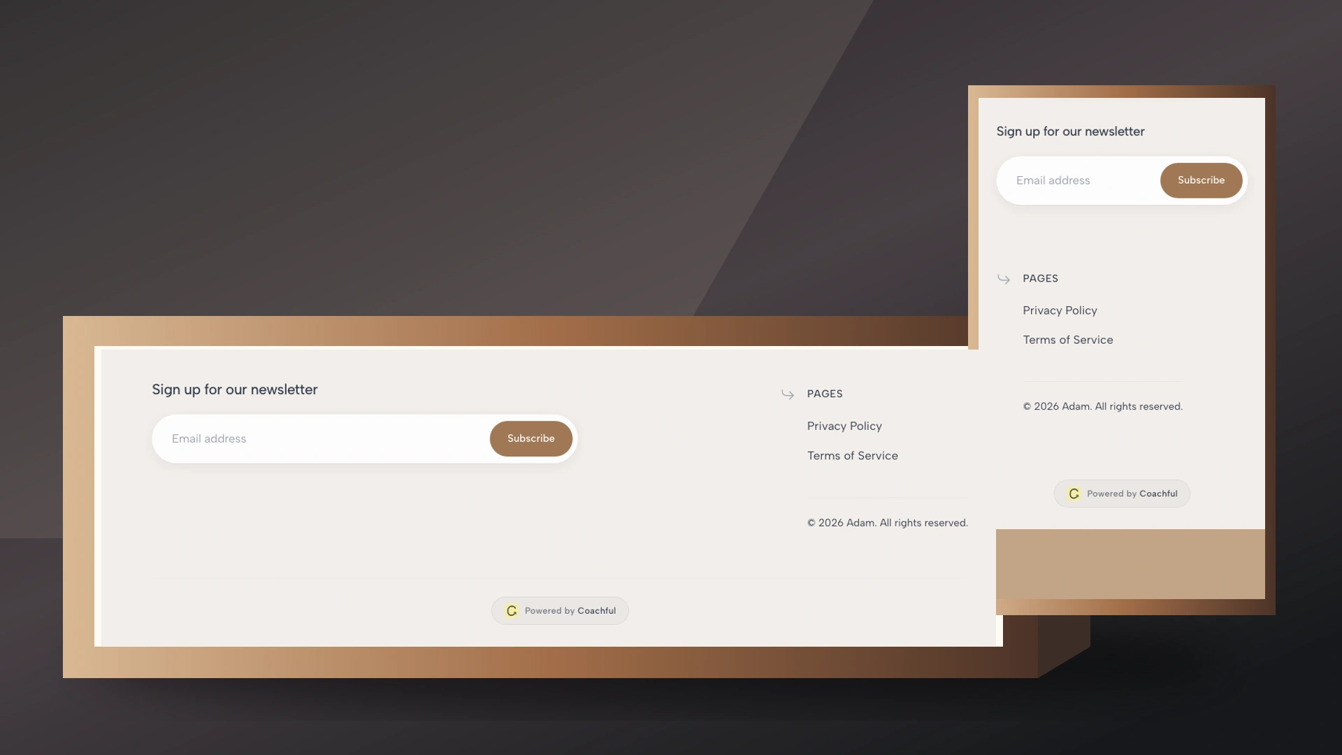 Coaching Website Footer Examples: 5 Layouts to Adapt