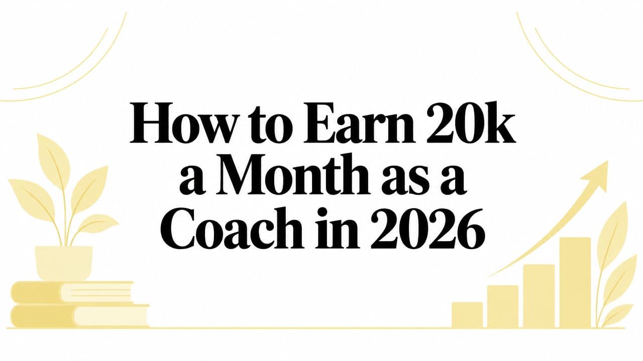 How to Earn 20k a Month as a Coach in 2026