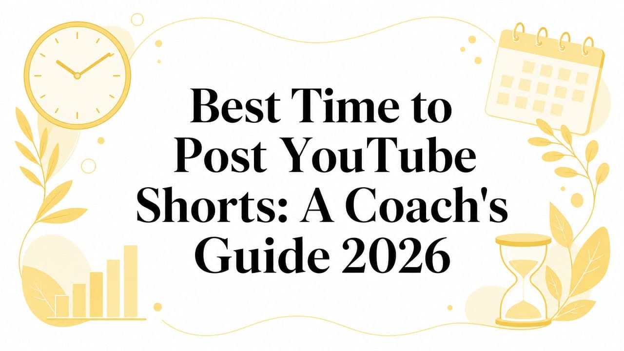 Best Time to Post YouTube Shorts: A Coach's Guide 2026