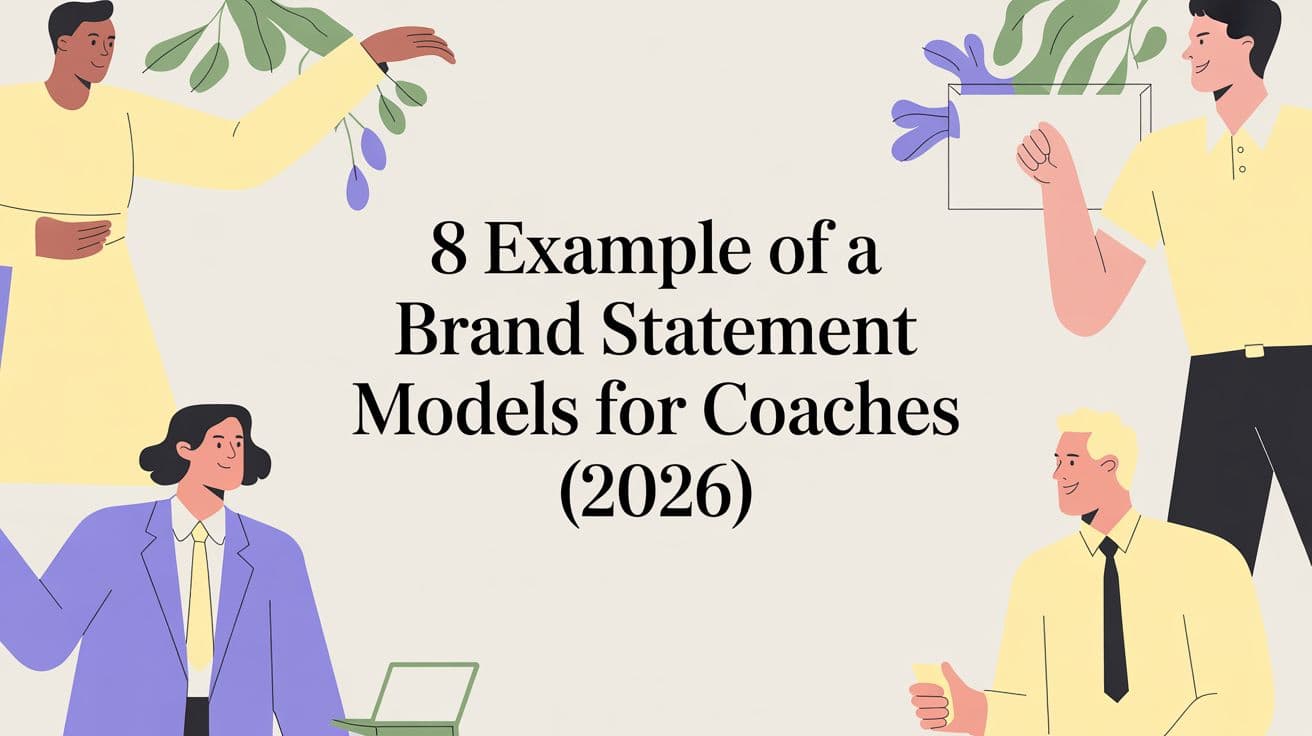 8 Example of a Brand Statement Models for Coaches (2026)