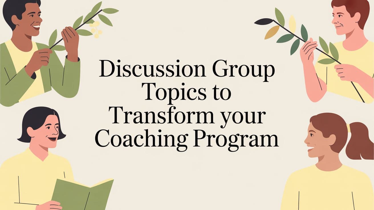 Discussion Group Topics to Transform Your Coaching Program