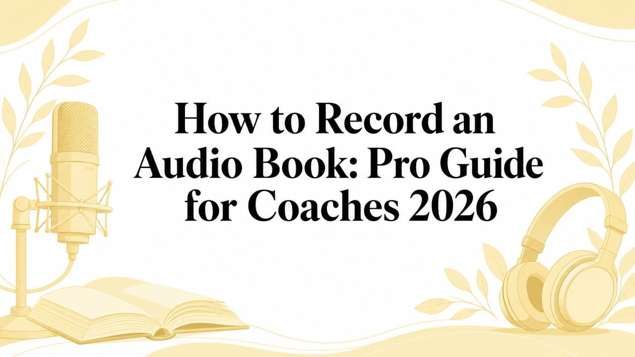 How to Record an Audio Book: Pro Guide for Coaches 2026