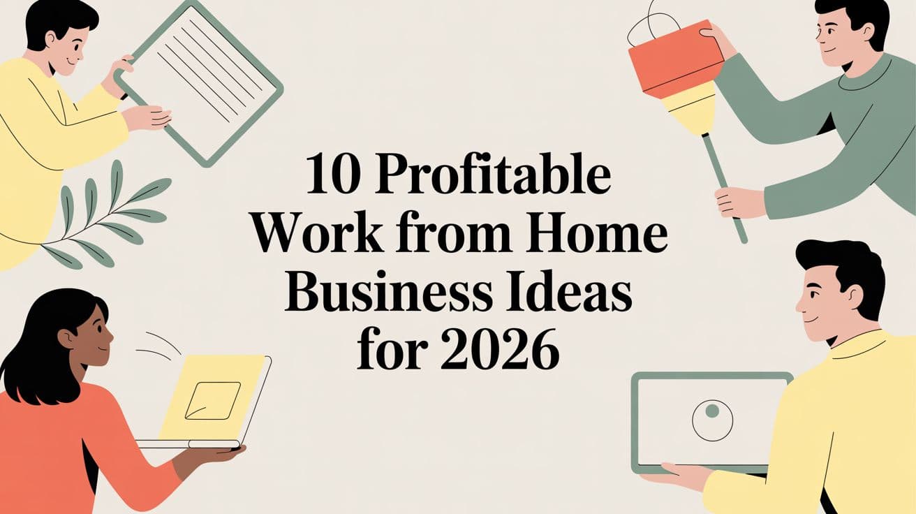 10 Profitable Work From Home Business Ideas for 2026