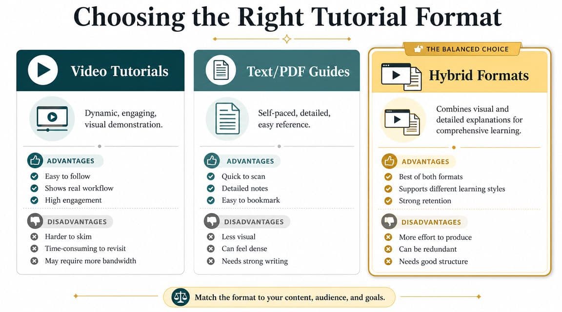 Video Text or Hybrid Choosing the Right Delivery Format