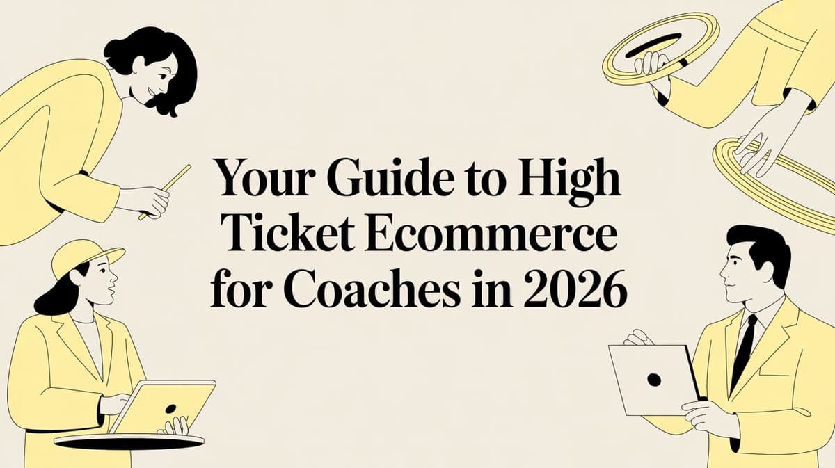 Your Guide to High Ticket Ecommerce for Coaches in 2026