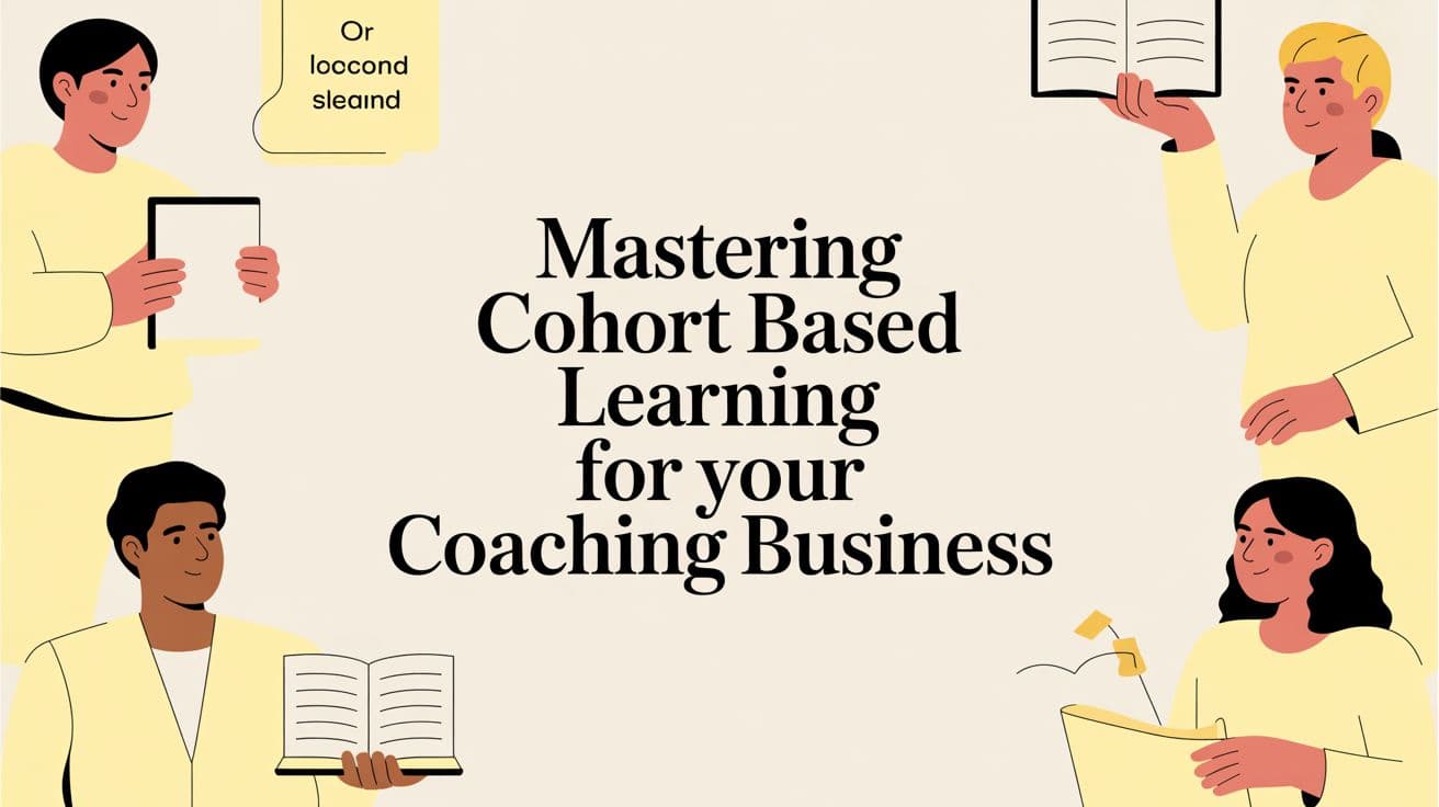 Mastering Cohort Based Learning for Your Coaching Business in 2026