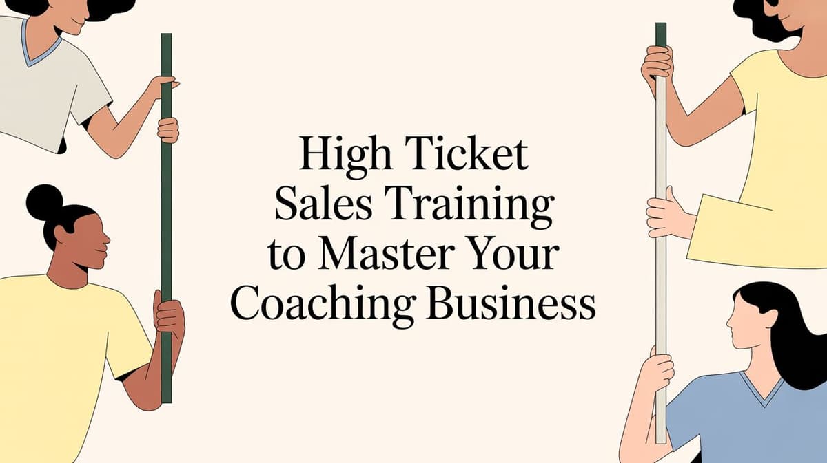 High Ticket Sales Training to Master Your Coaching Business