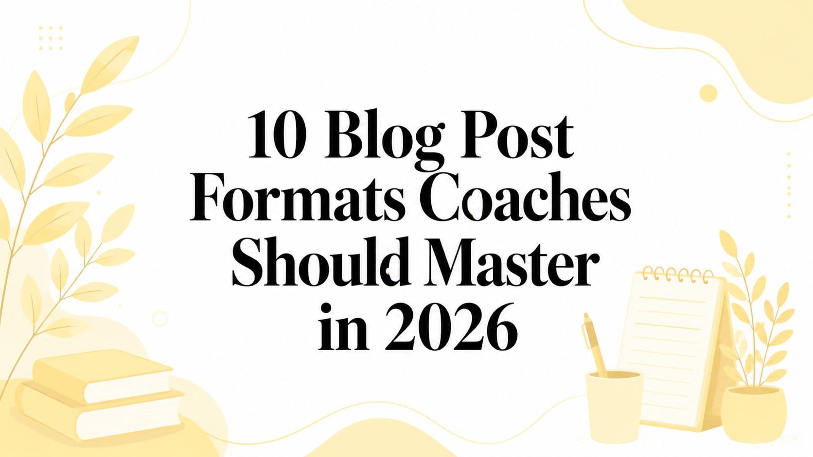 10 Blog Post Formats Coaches Should Master in 2026