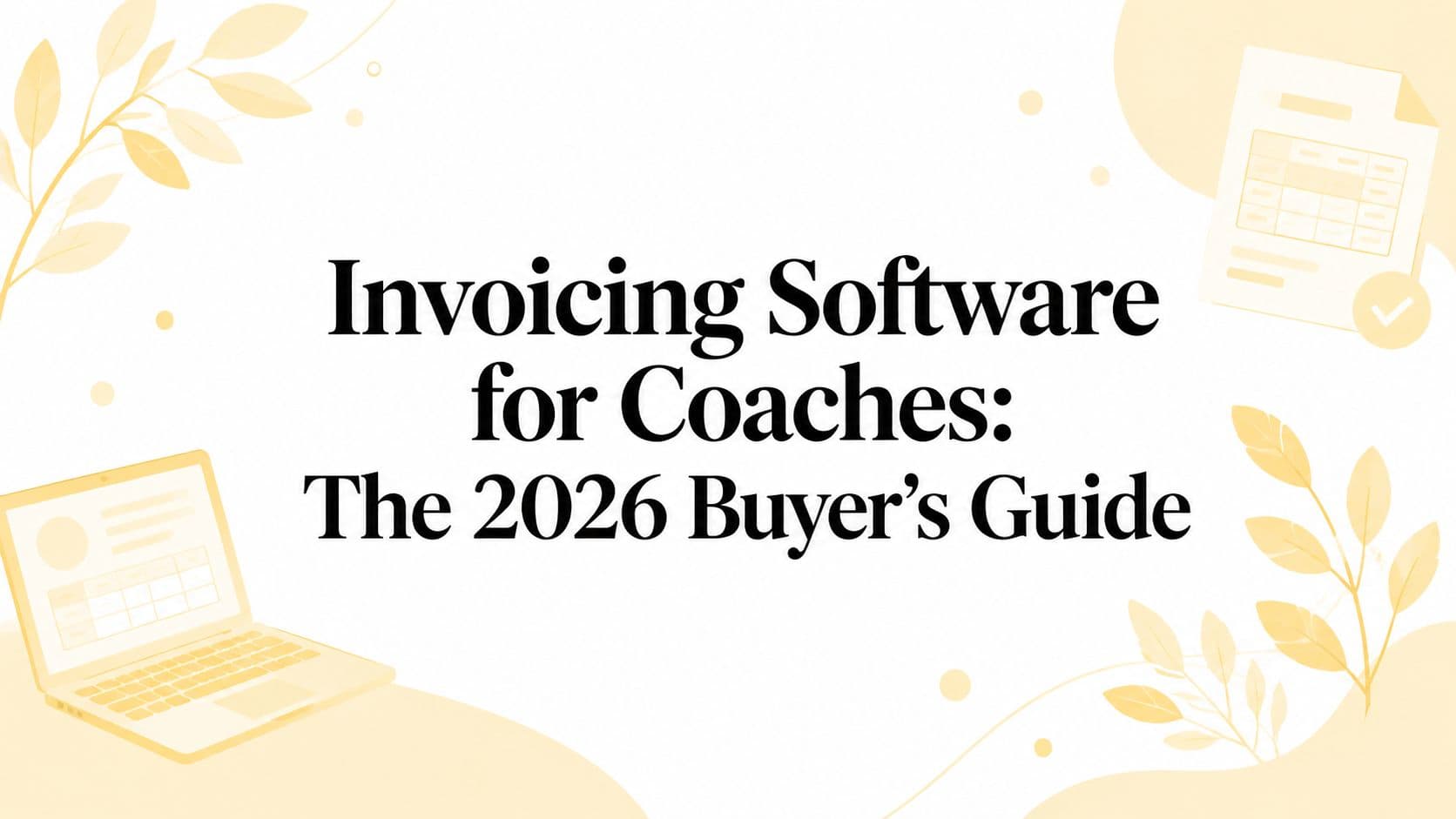 Invoicing Software for Coaches: The 2026 Buyer's Guide