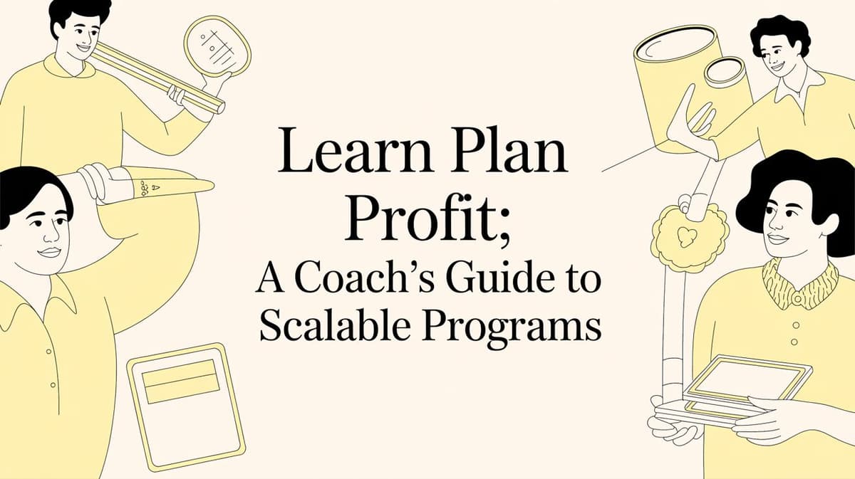 Learn Plan Profit: A Coach's Guide to Scalable Programs