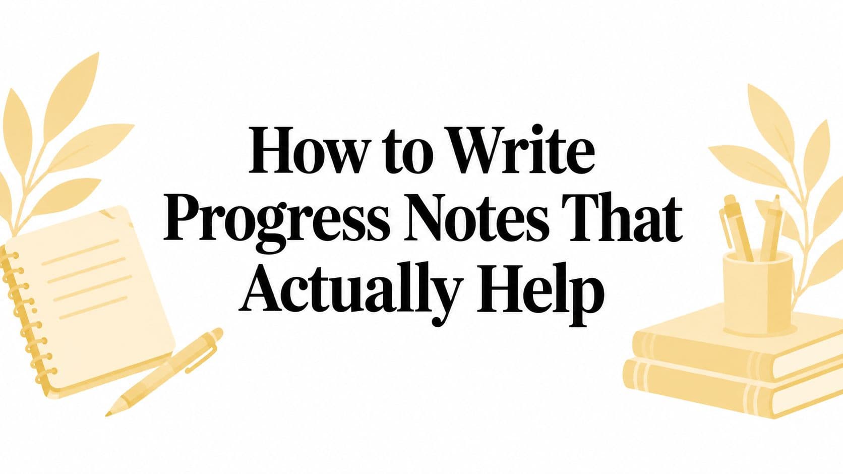 How to Write Progress Notes That Actually Help