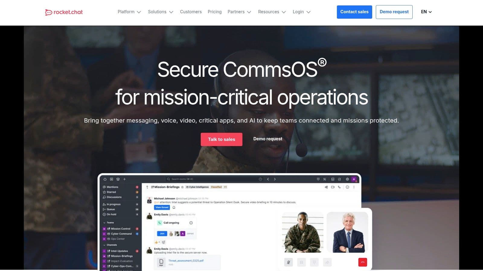 Rocket.Chat (Community/Starter free)