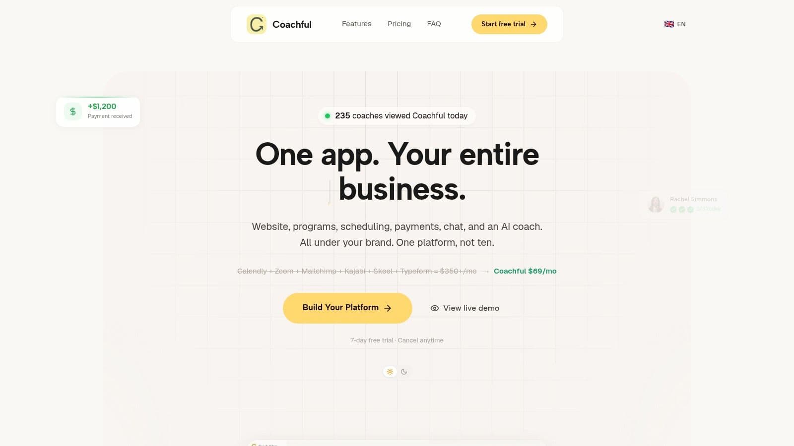 Screenshot from https://coachful.co