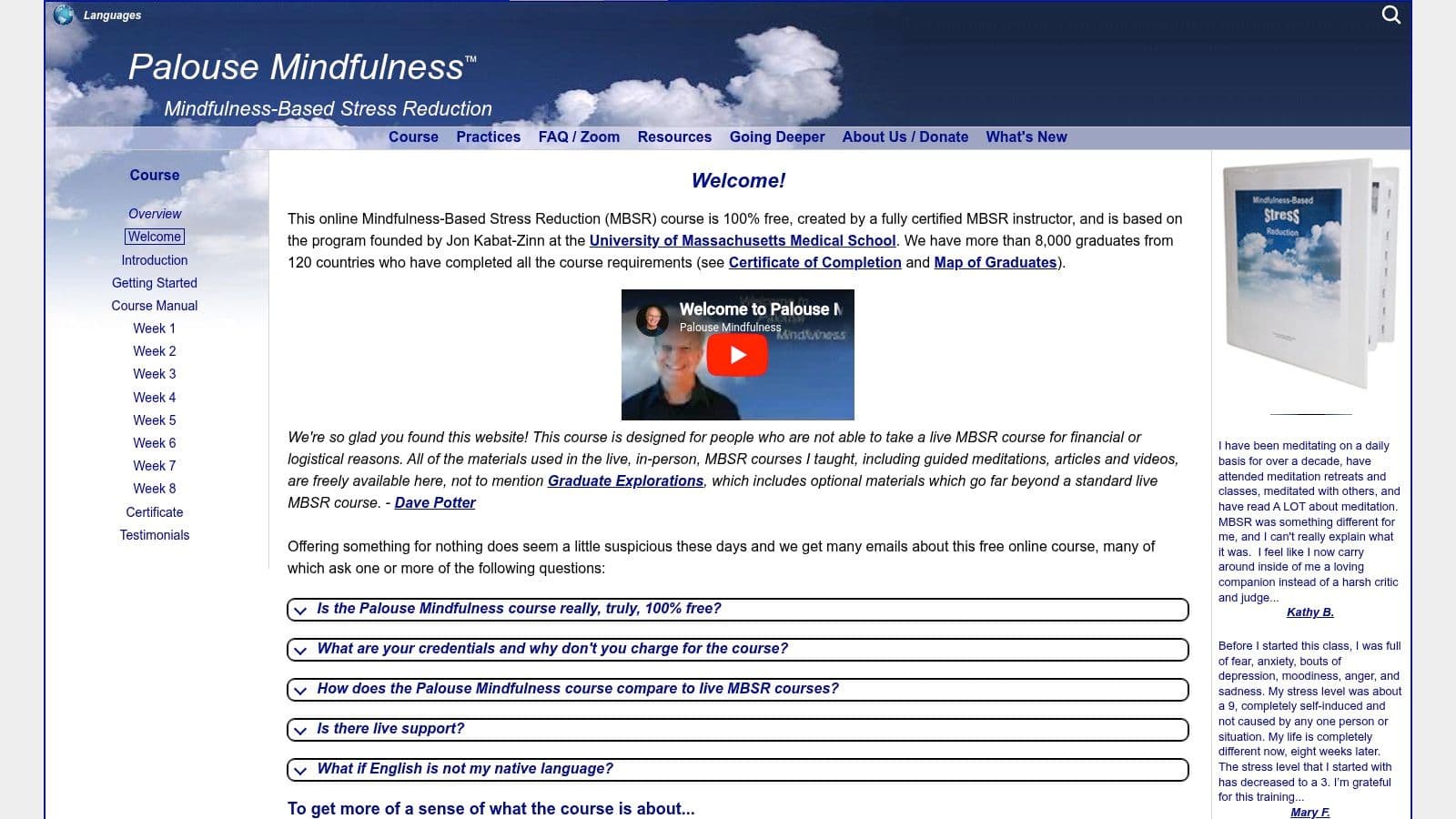 Palouse Mindfulness: Free Online MBSR