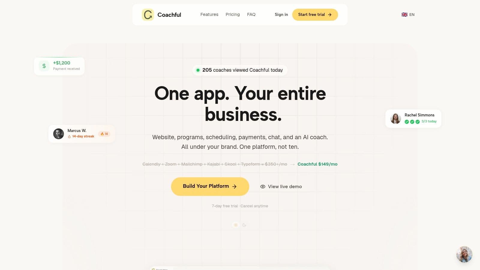 Screenshot from https://coachful.co