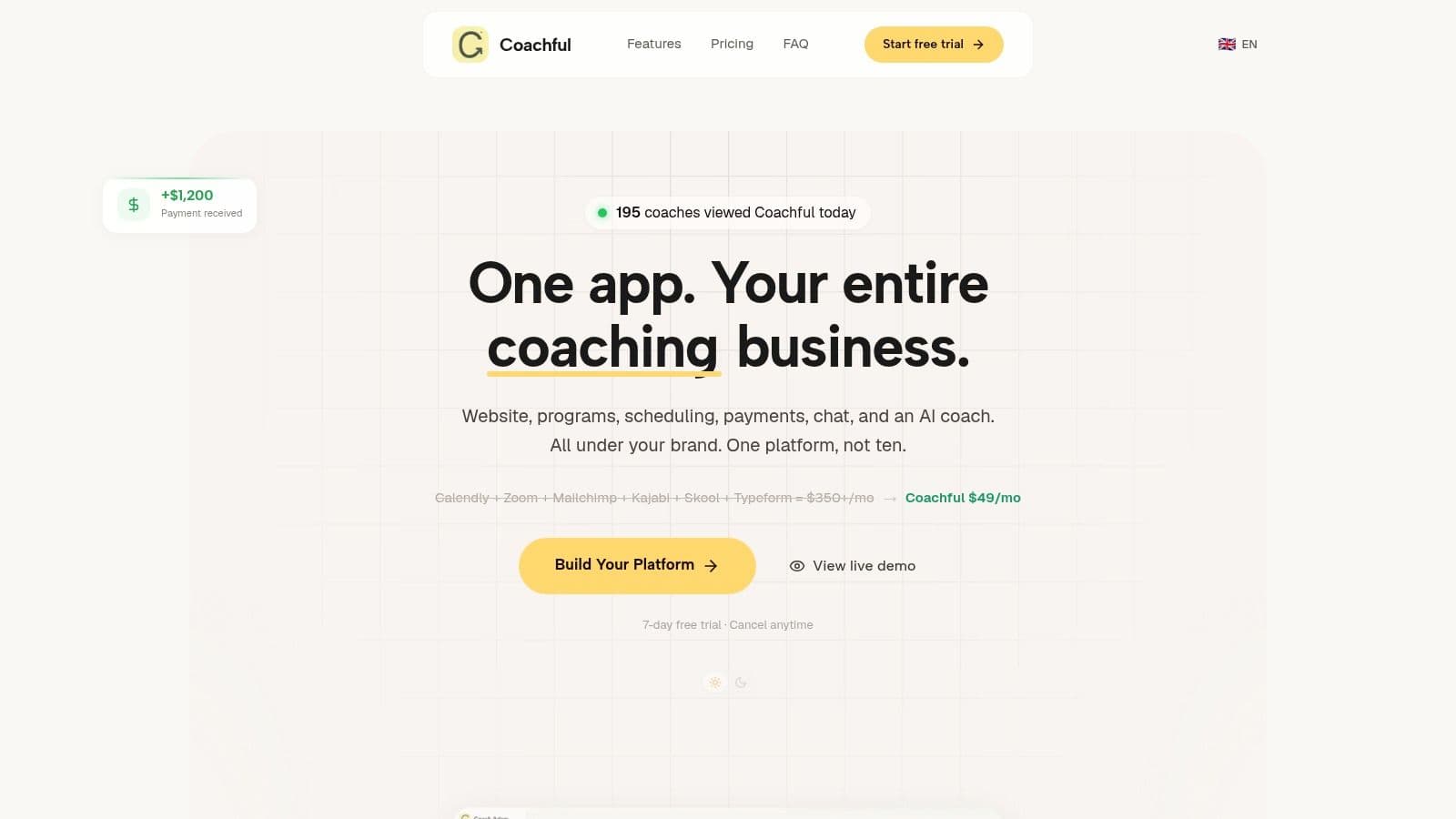 Screenshot from https://coachful.co