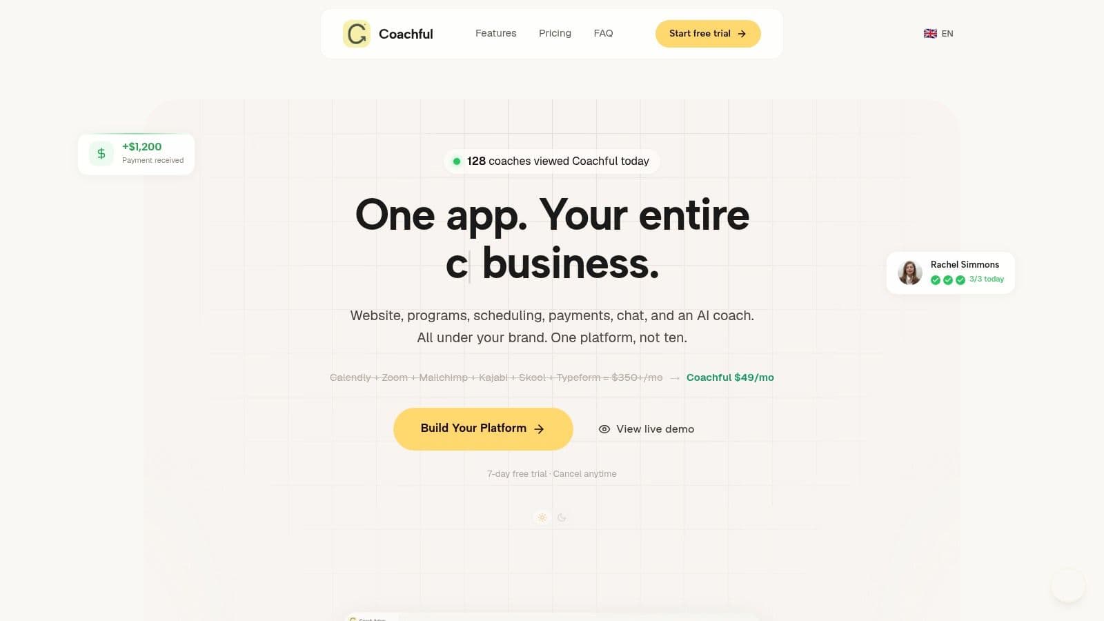 Screenshot from https://coachful.co