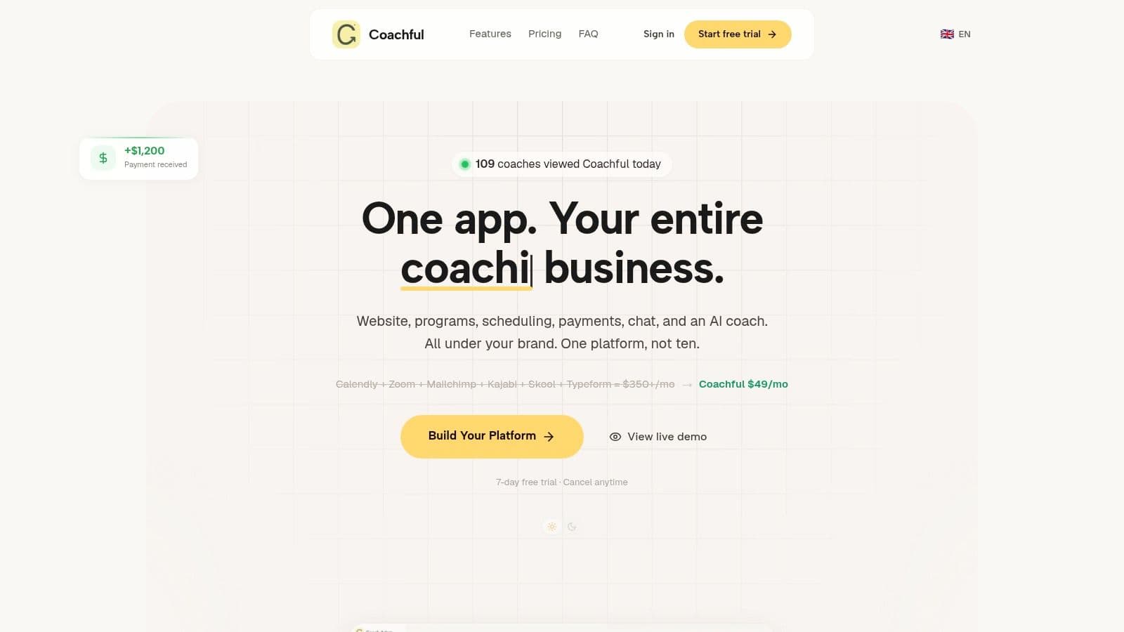 Screenshot from https://coachful.co
