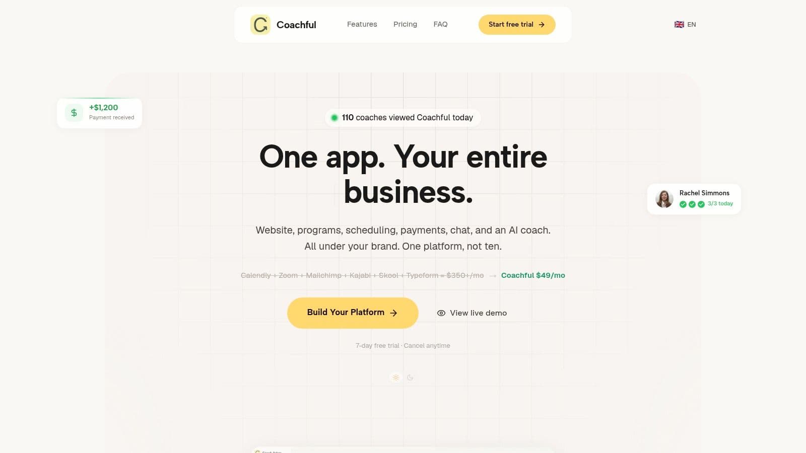 Screenshot from https://coachful.co