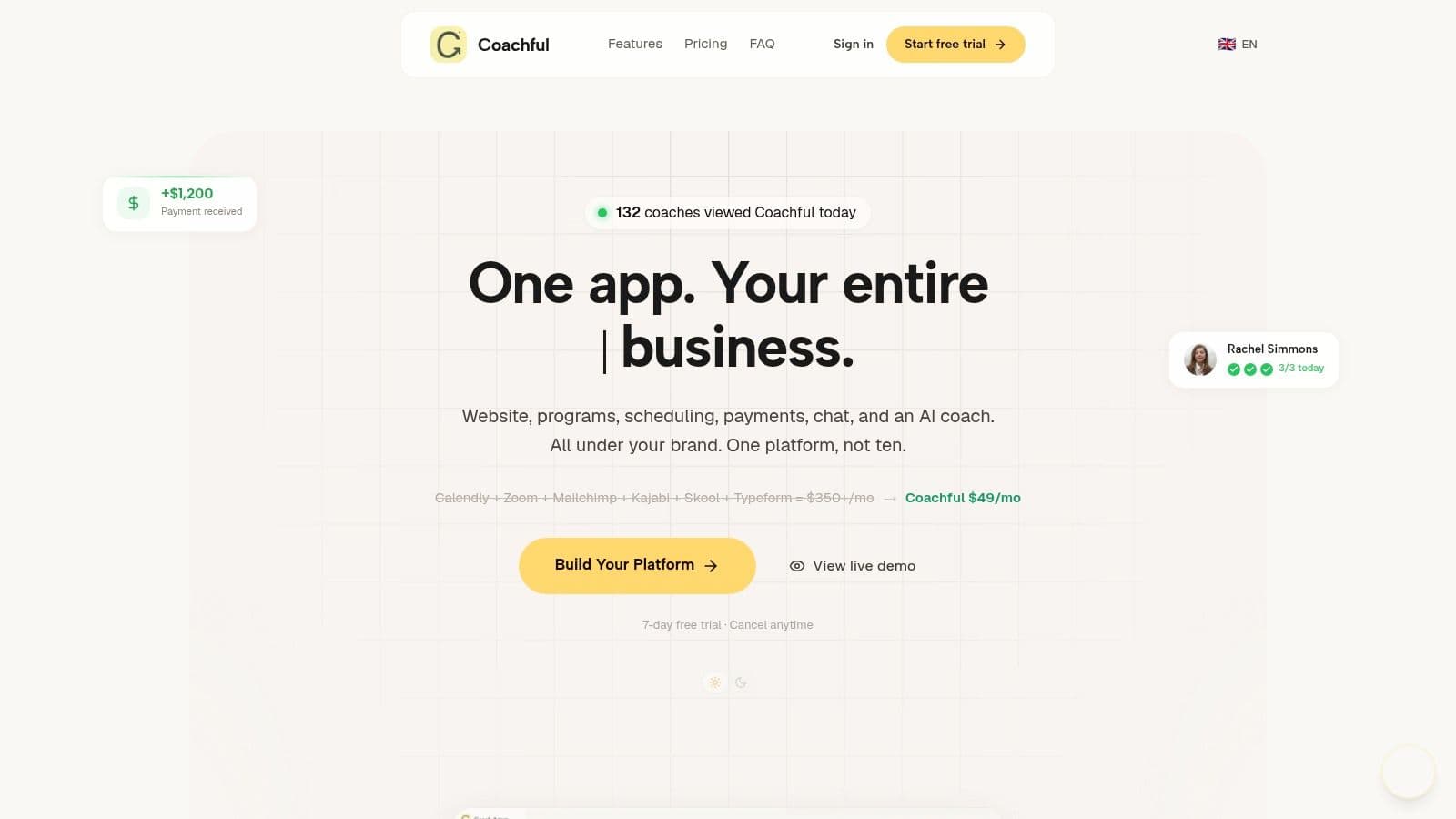 Screenshot from https://coachful.co