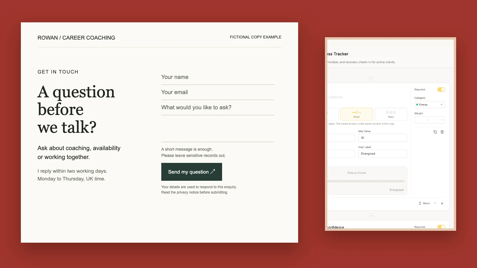 Coaching Contact Page Copy: 5 Examples to Adapt