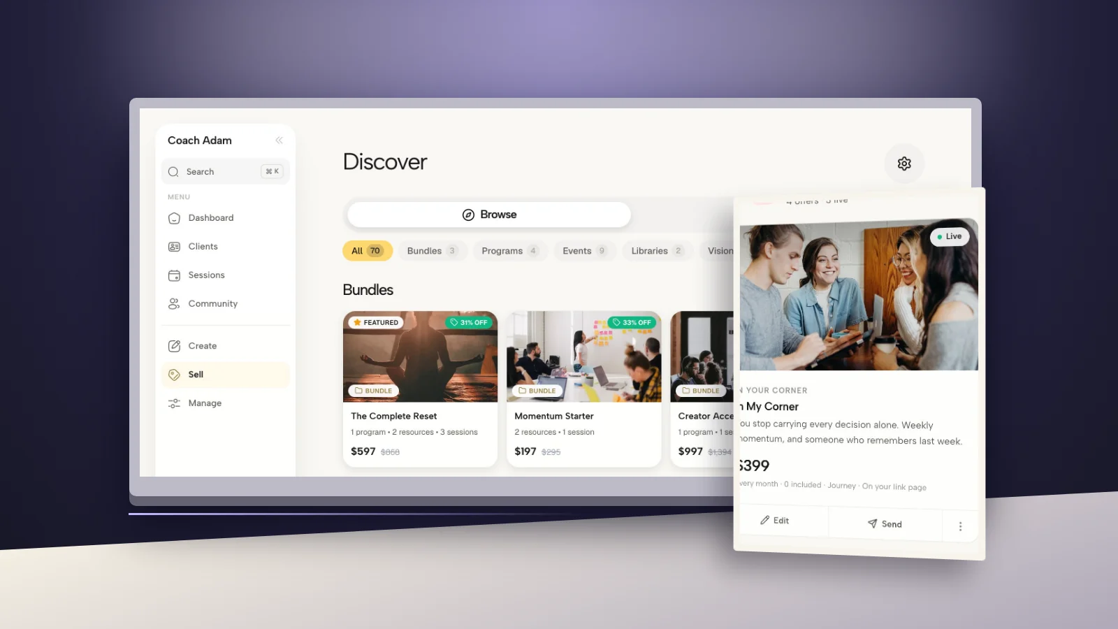 Coaching Pricing Page Examples: 5 Formats to Adapt