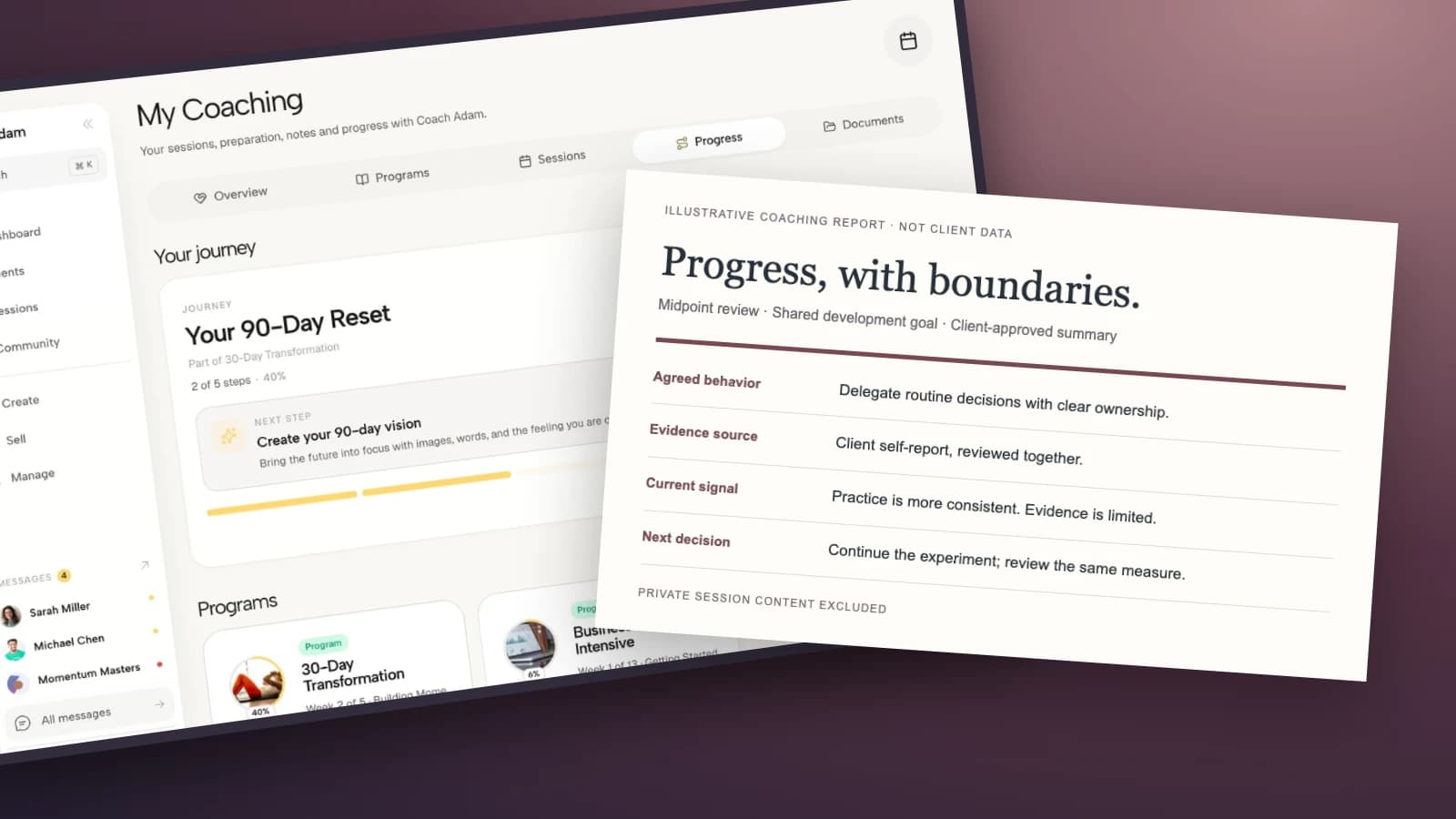 Coaching Progress Report Template: What to Share With Clients and Sponsors