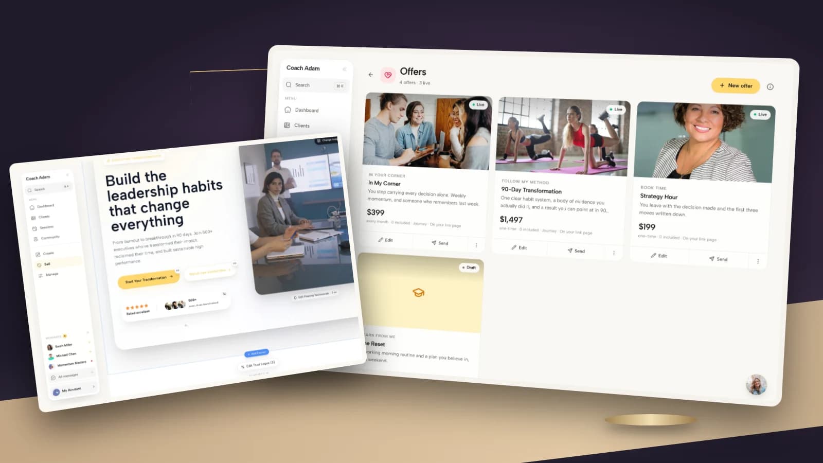 Coaching Services Page: 5 Examples and a Copyable Template