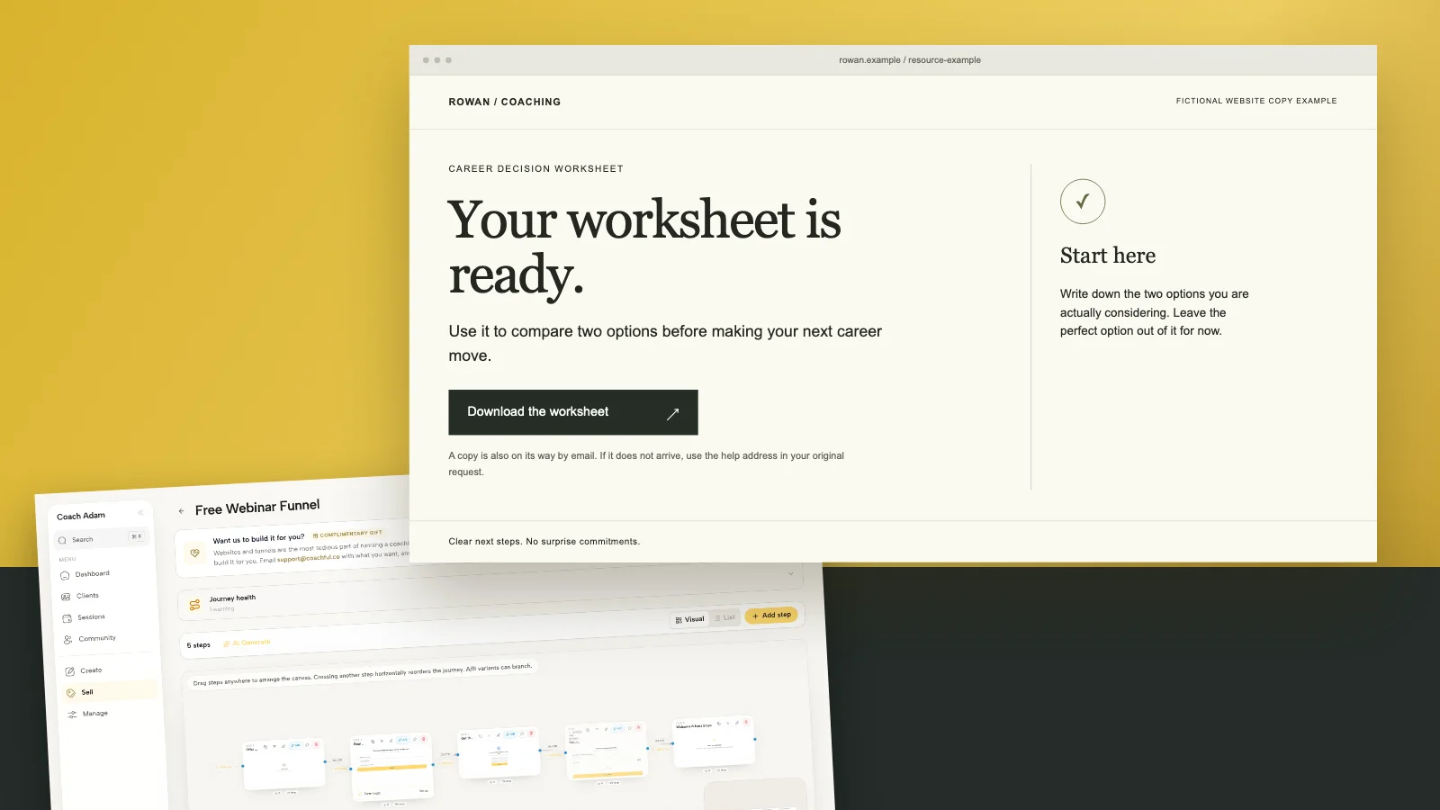 Thank You Page Examples for Coaches: 5 Copyable Templates