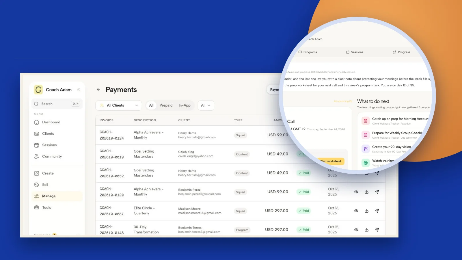 Failed Payment Email Templates for Coaches: 5 Examples