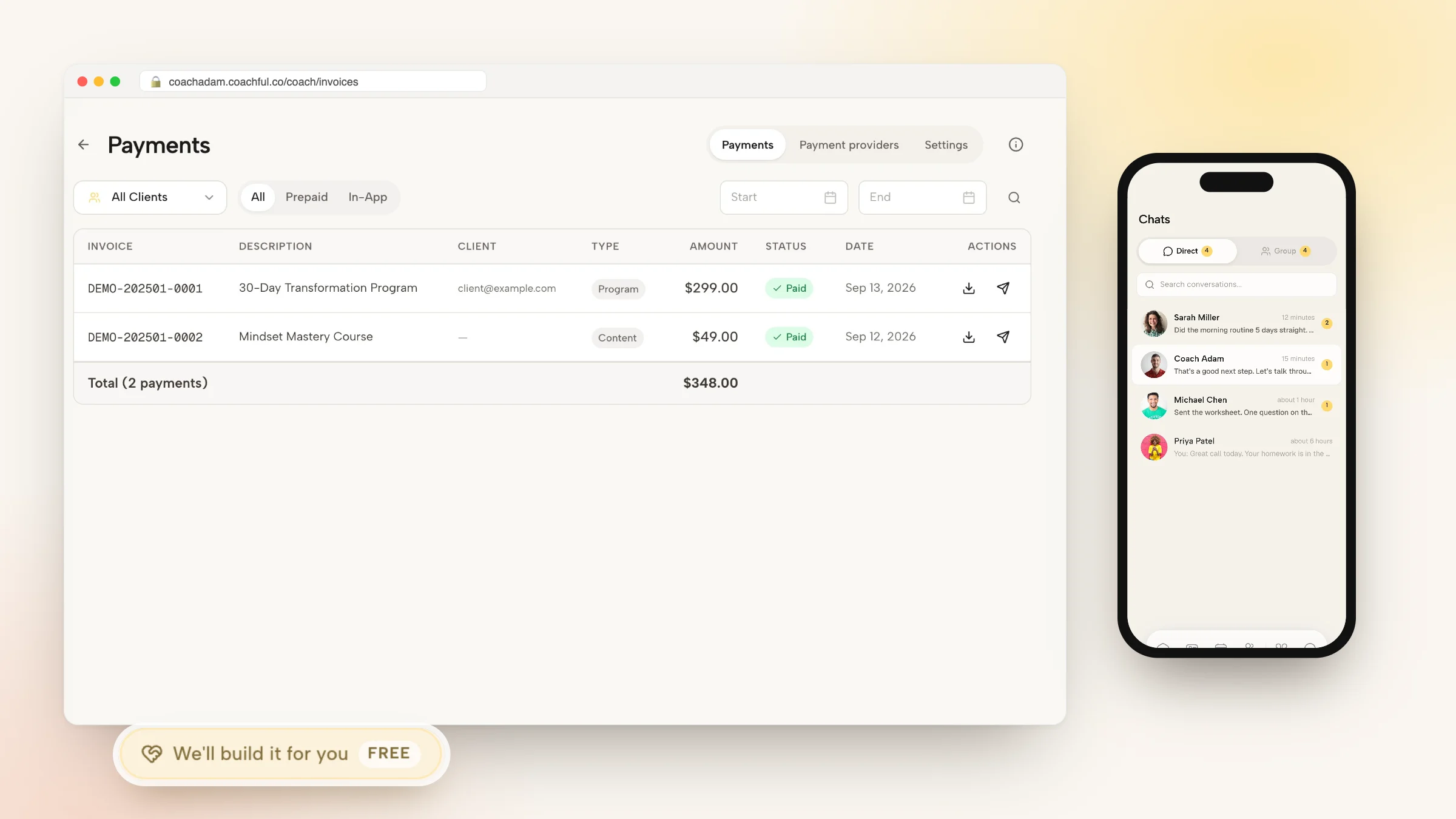 Invoice Coaching Clients Without HoneyBook: 5 Methods