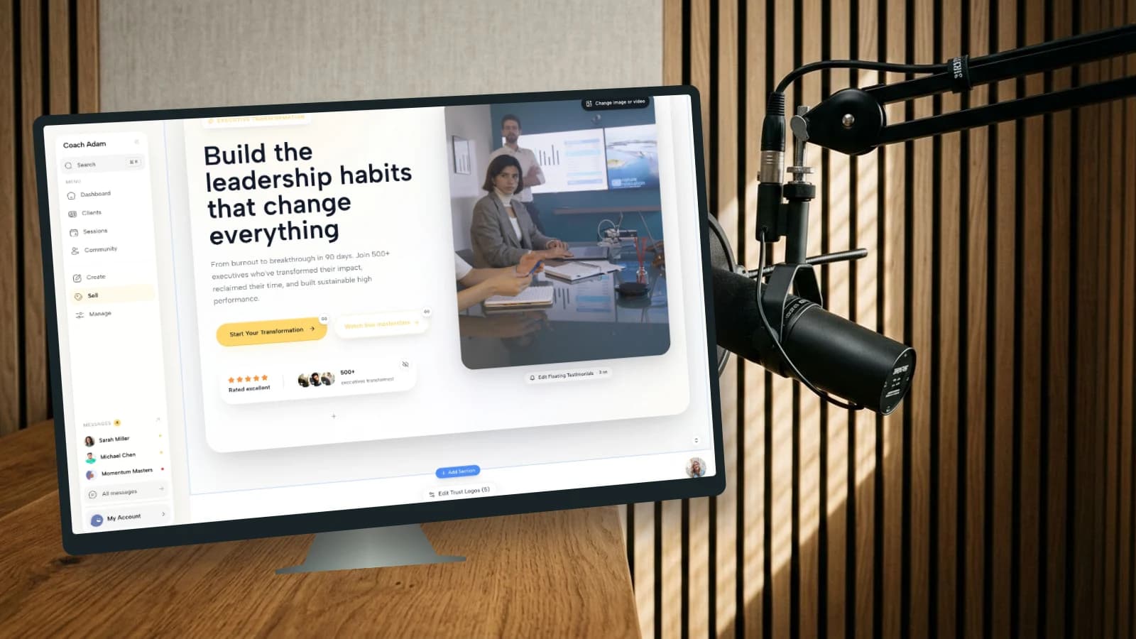 Podcast Guest Landing Page: 5 Sections for Coaches