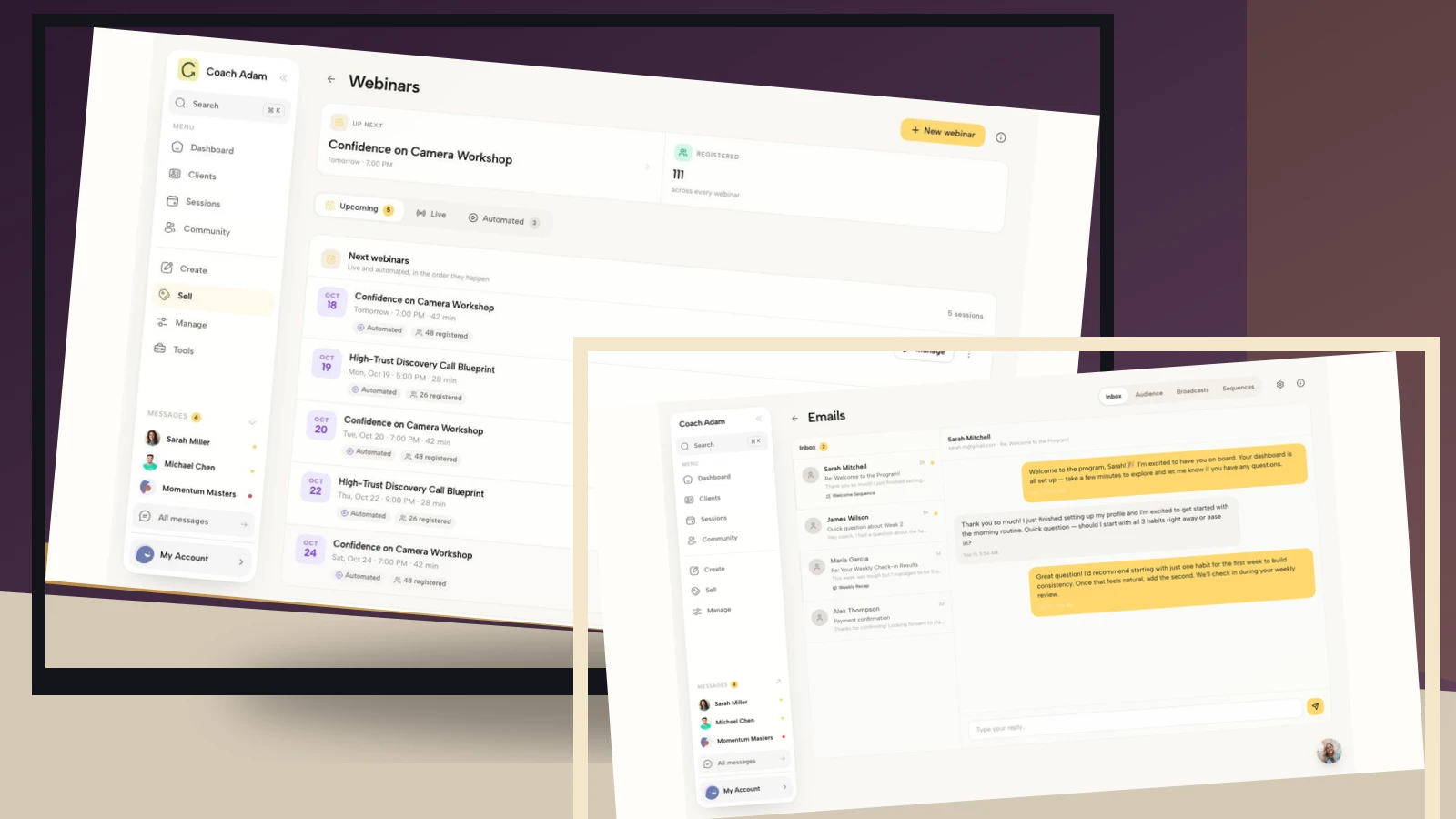 Webinar Confirmation Email for Coaches: 5 Templates