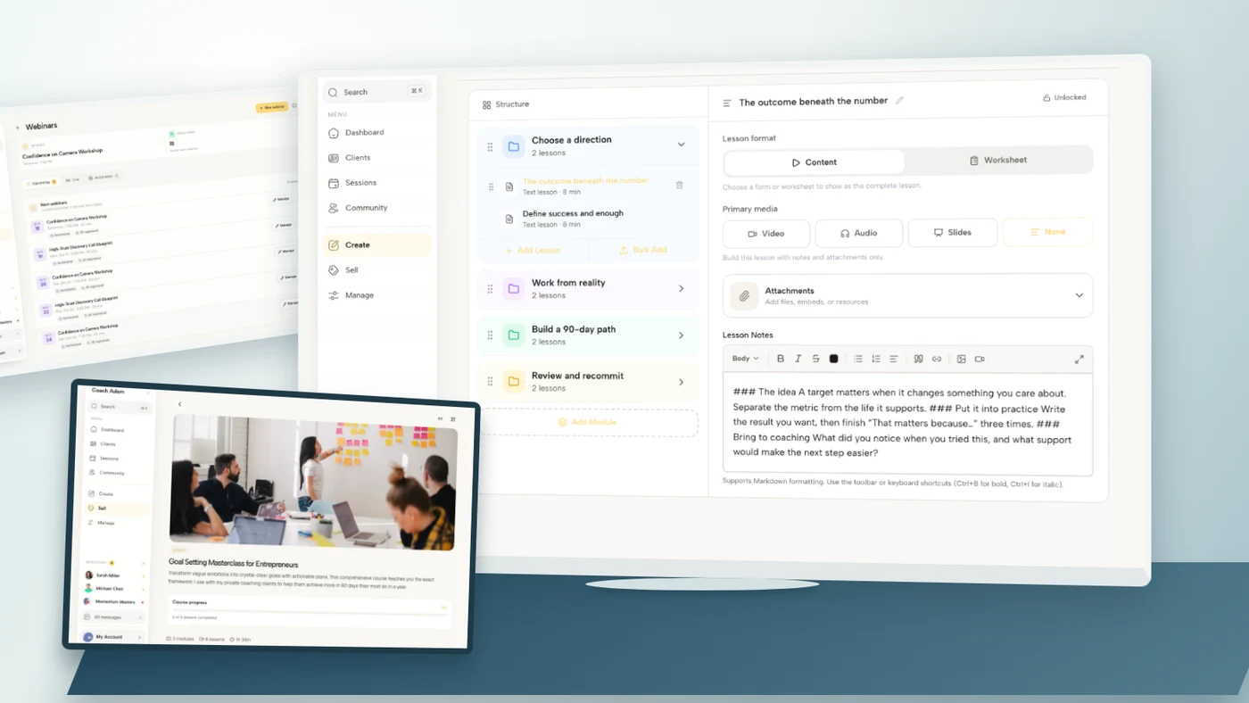 How to Turn a Webinar Into an Online Course: A Coach's Guide