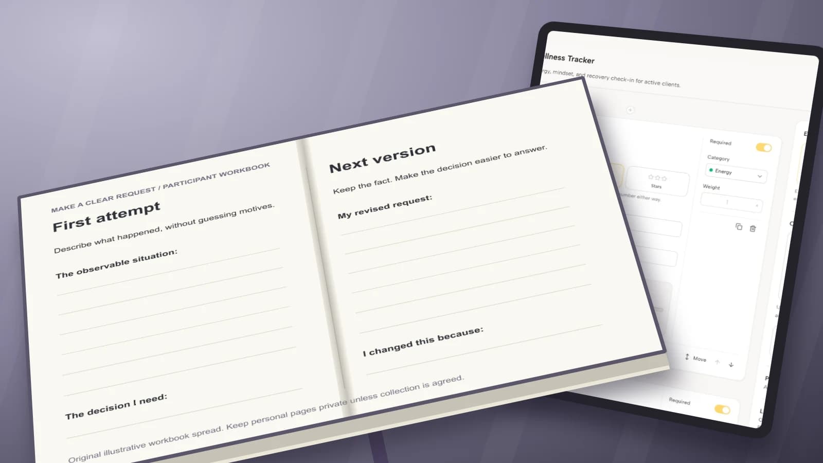 Workshop Workbook Template for Coaches: 7 Useful Pages