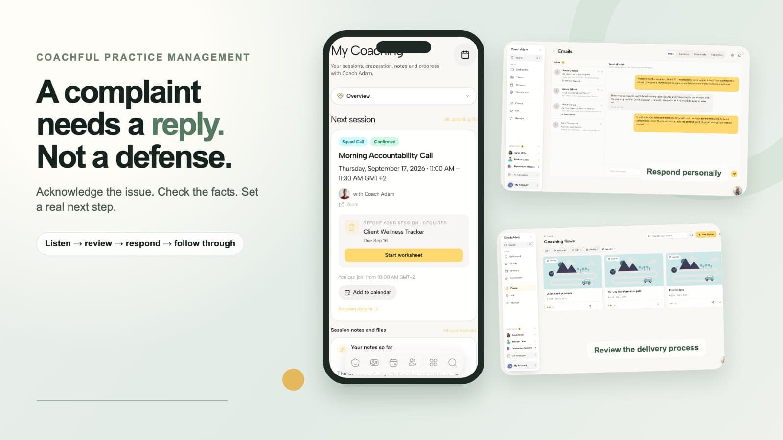 Coaching Client Complaint Response: 5 Email Templates